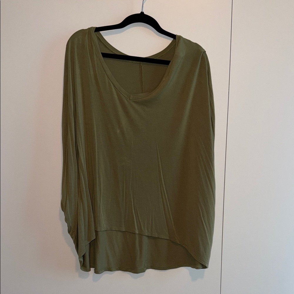 Ezra Olive Green Women's Tunic Top